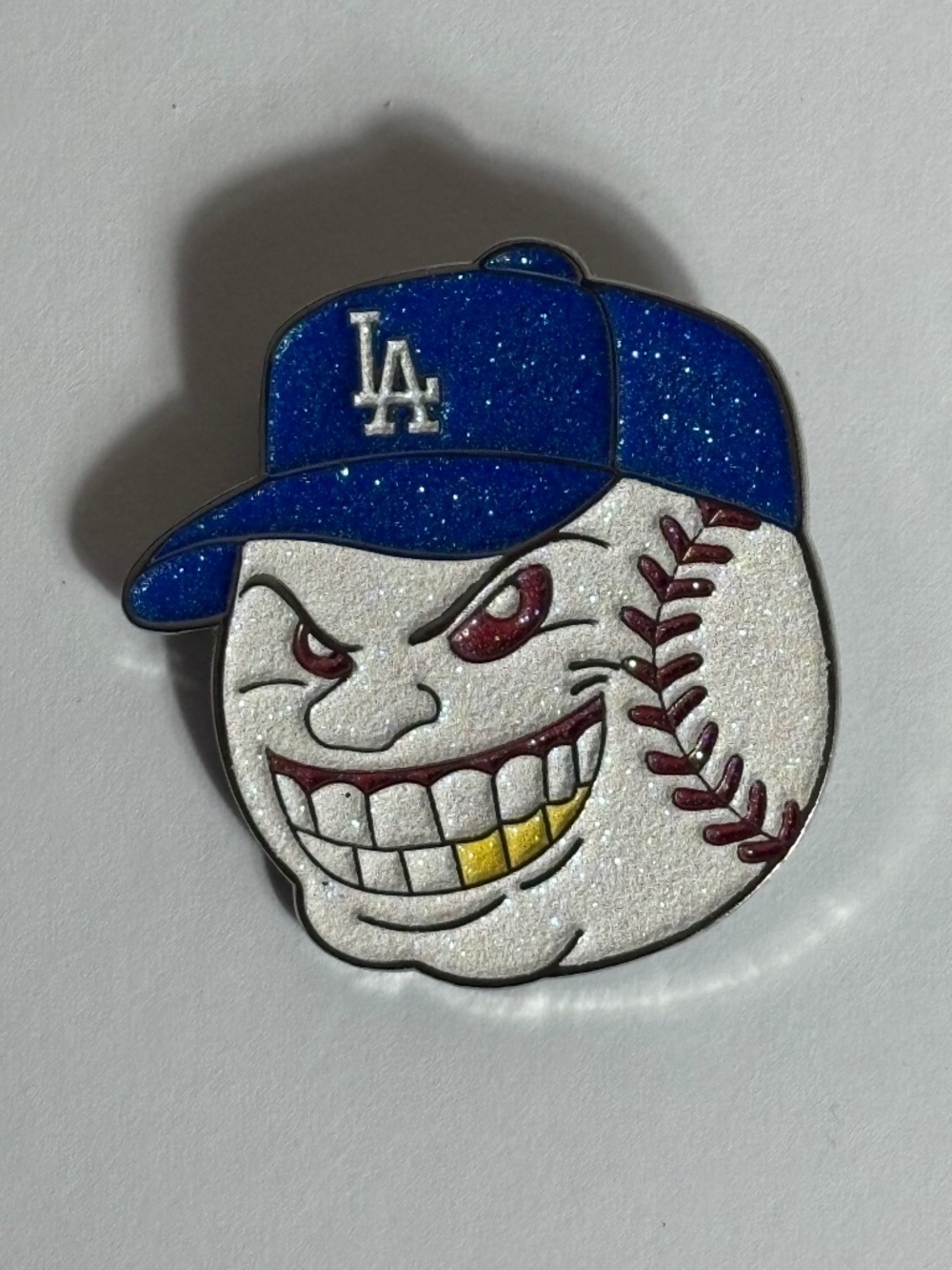 LA Dodgers Head Ball Hat Pin Pins Fitted New Era Hats Hatpin Blue Bobblehead